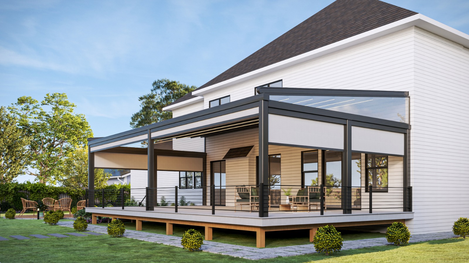 BaDeckt pergola installation 1